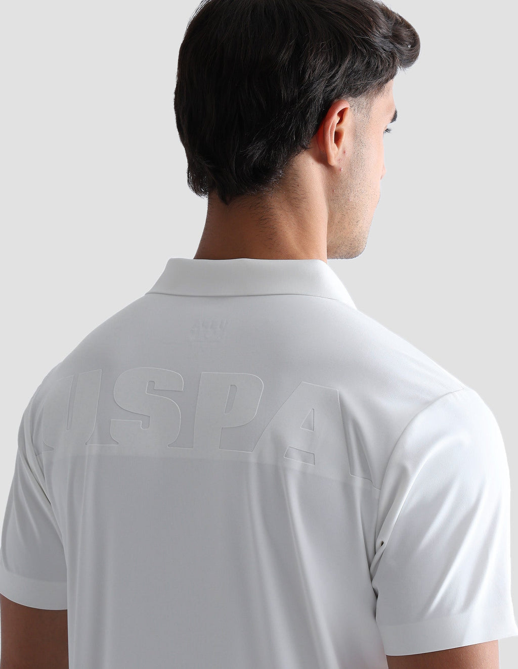 Brand Embossed Active Polo Shirt