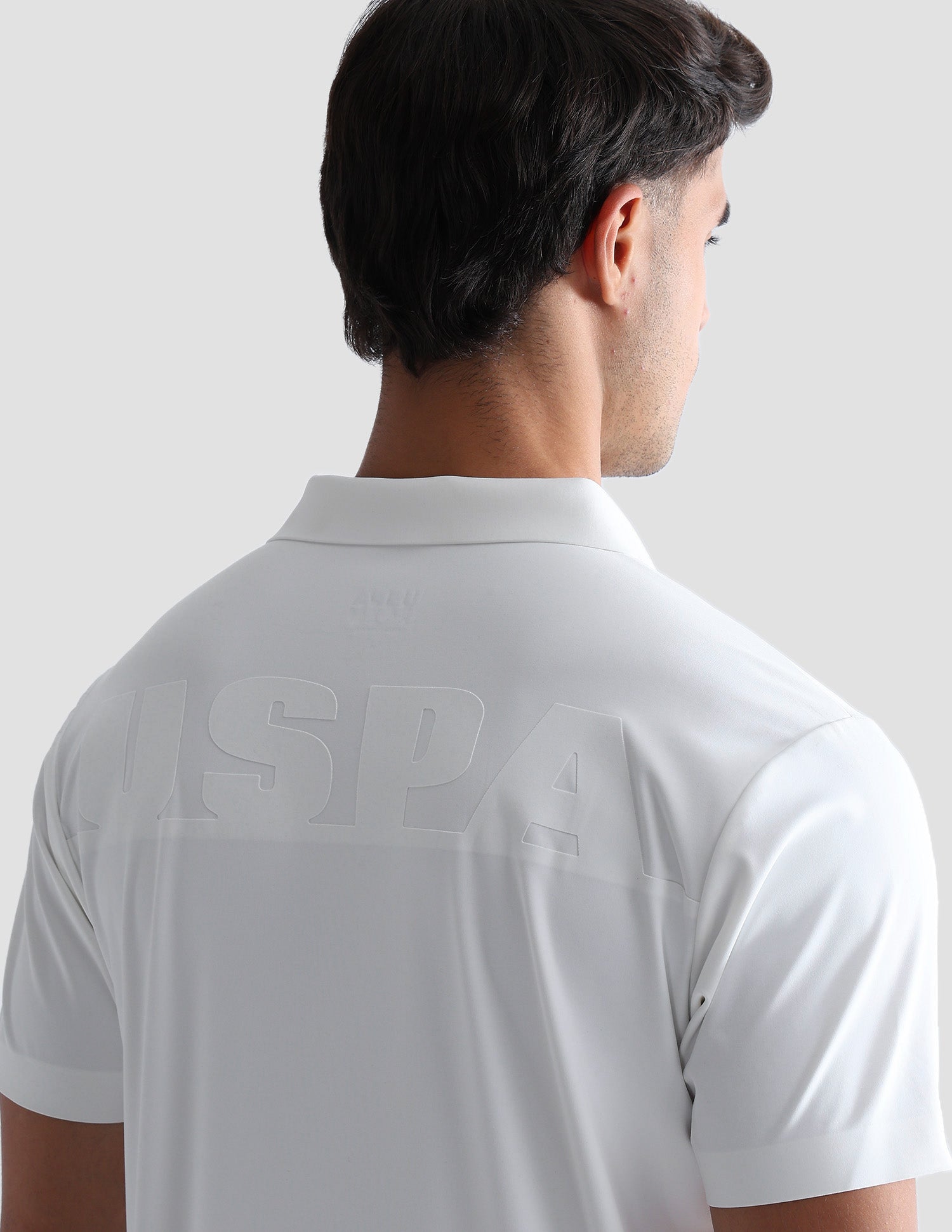 Brand Embossed Active Polo Shirt