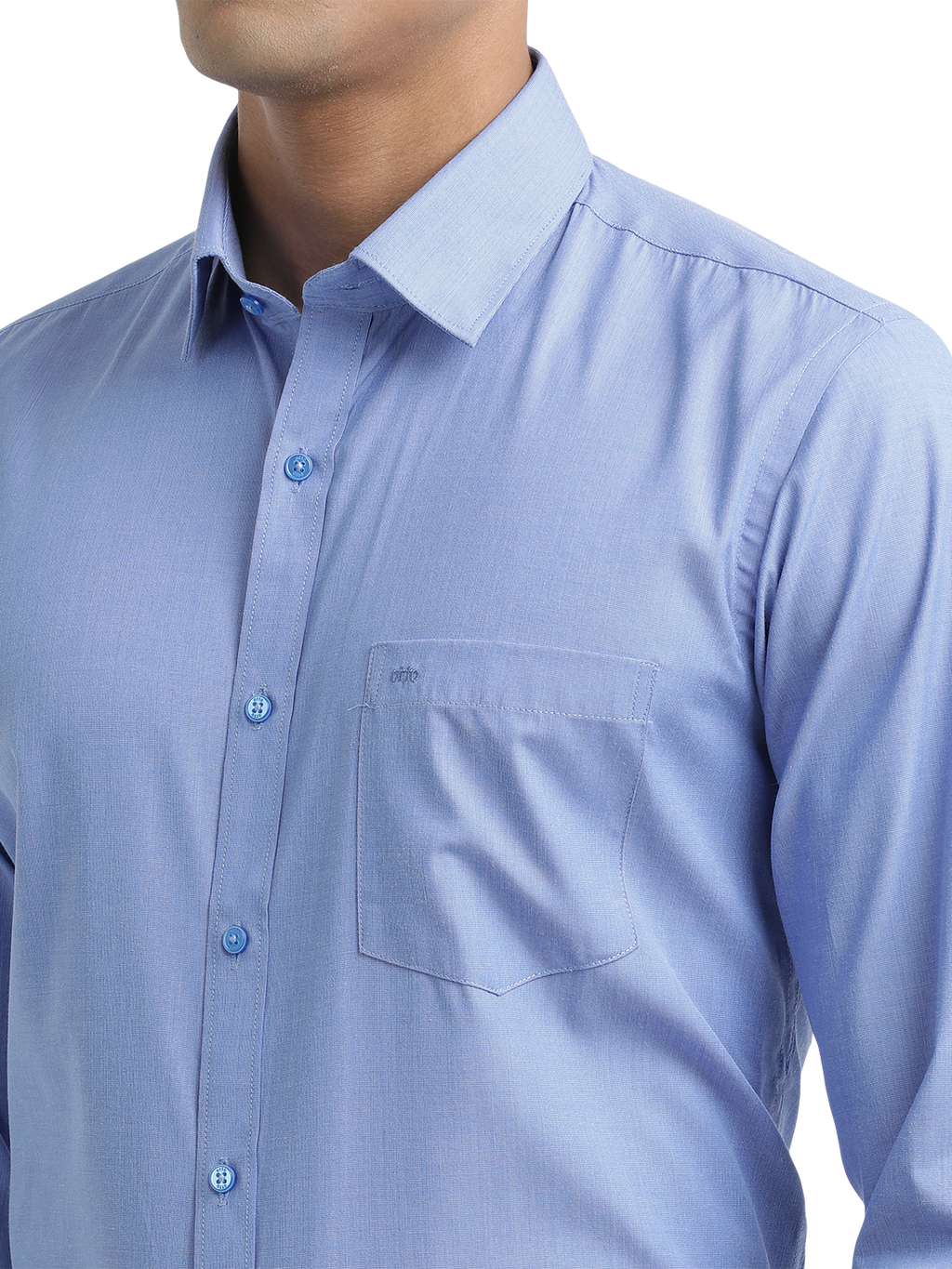 Blue Fil-a-Fil Solid Shirt