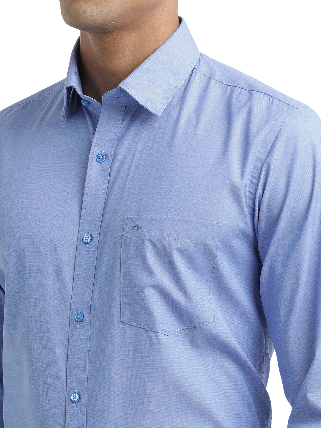 Blue Fil-a-Fil Solid Shirt