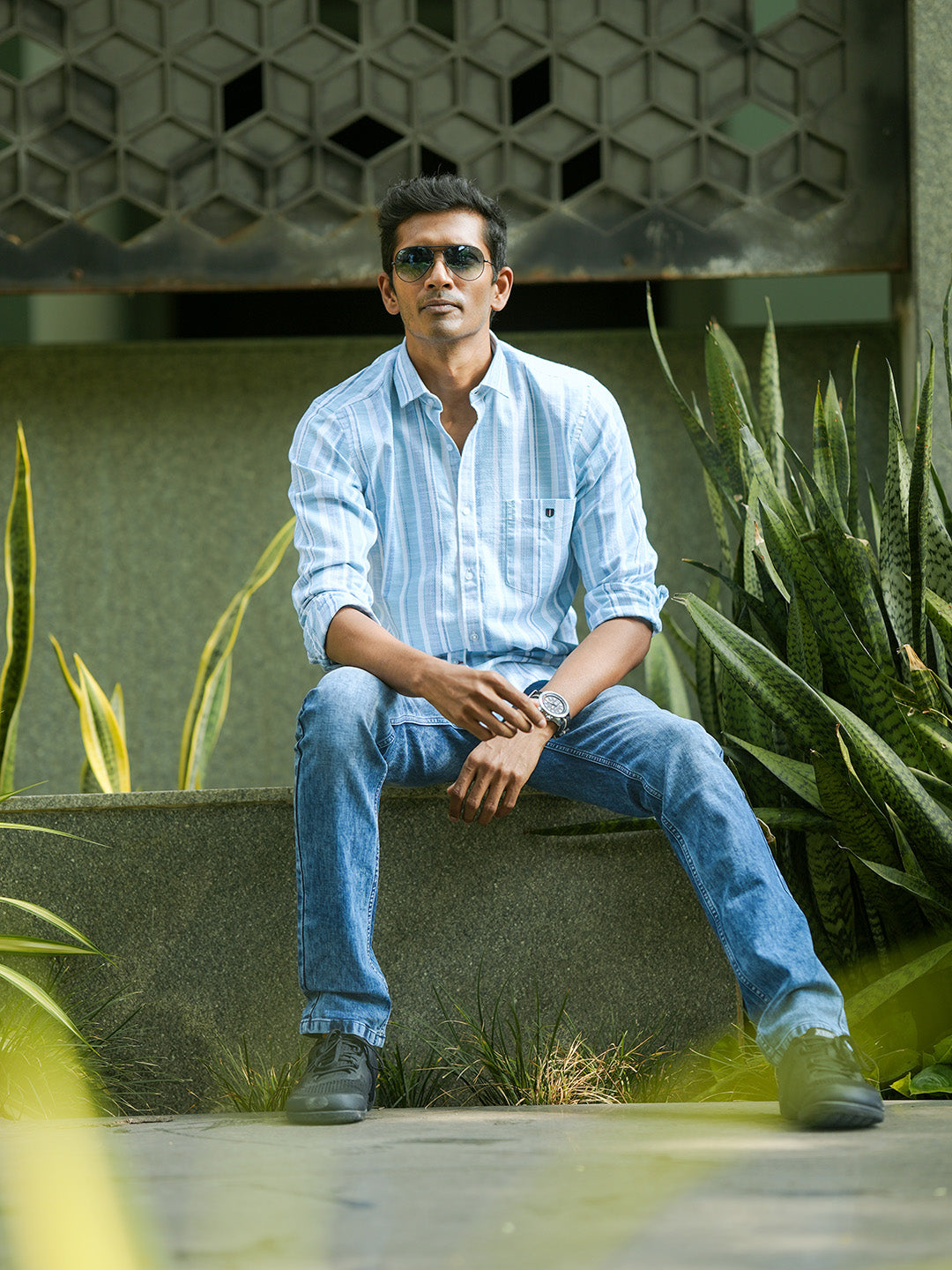 Blue Stripes Casual Shirt