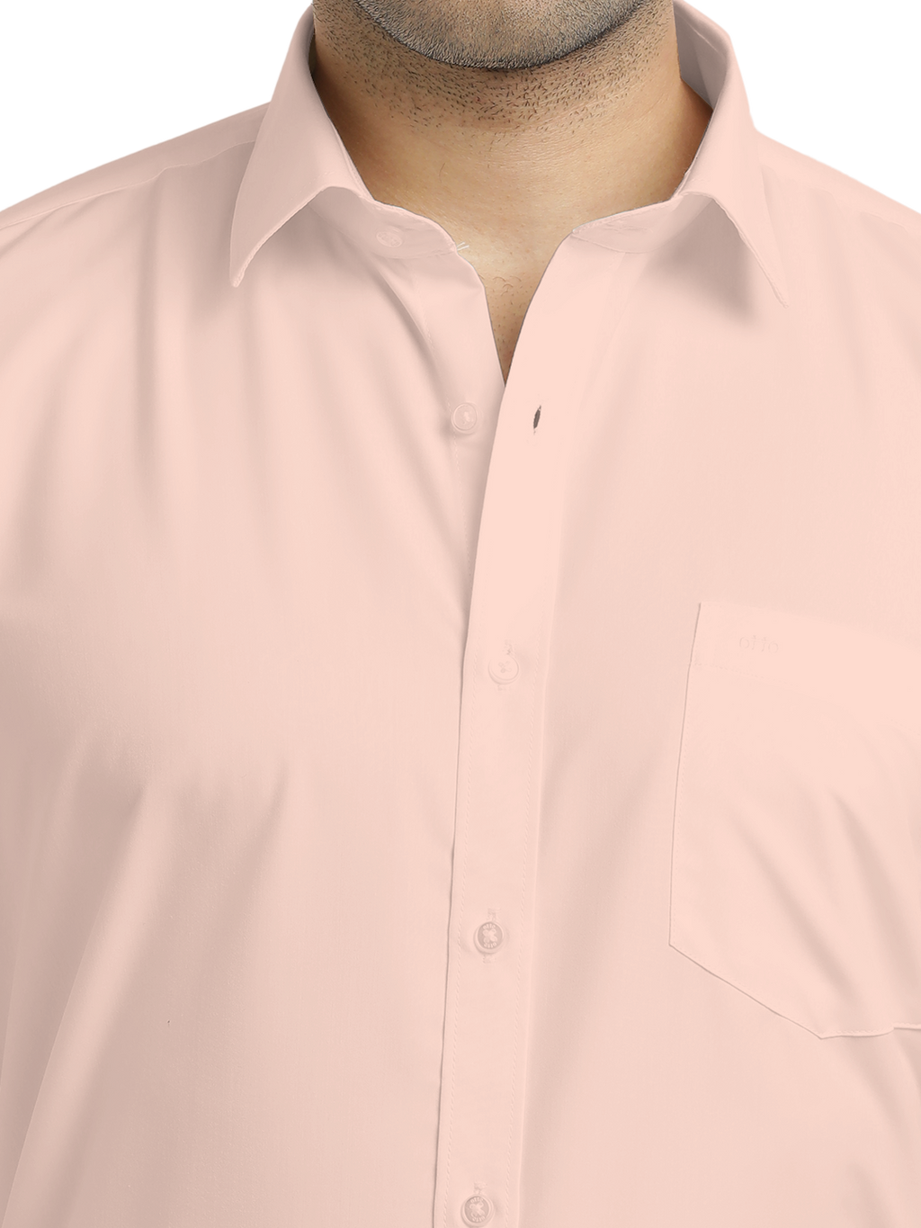 Light Pink Plain Formal Shirt