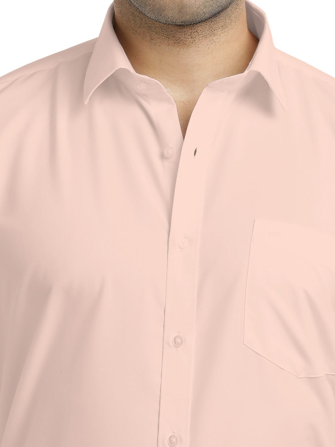 Light Pink Plain Formal Shirt