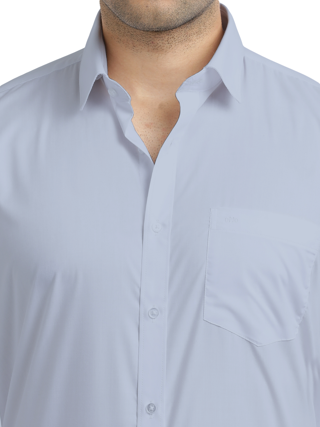 Light Blue Solid Formal Shirt