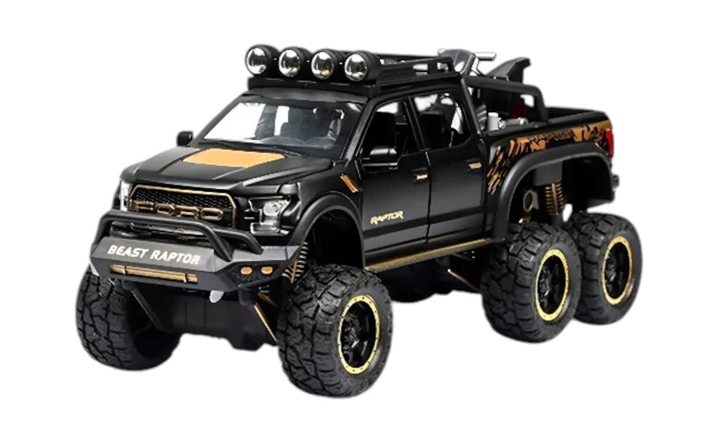 Ford F-150 Raptor 6X6 1:22 scale model car miniature
