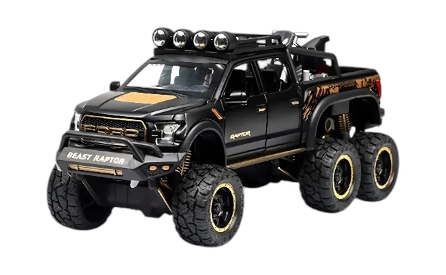 Ford F-150 Raptor 6X6 1:22 scale model car miniature