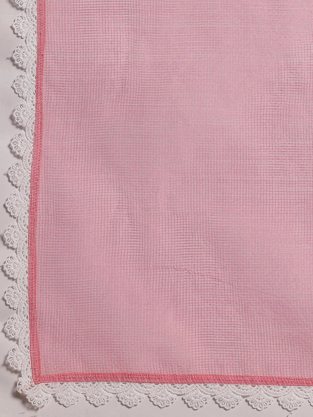 Pink Embroidered Cotton Pakistani Suit