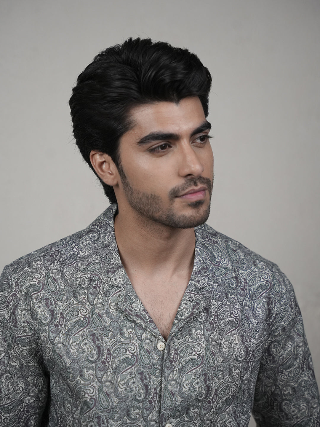 Light Brown Printed Casual Shirt