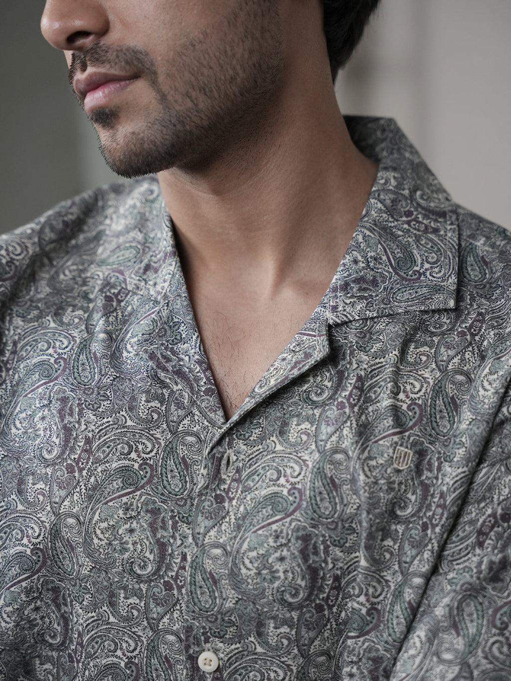 Light Brown Printed Casual Shirt