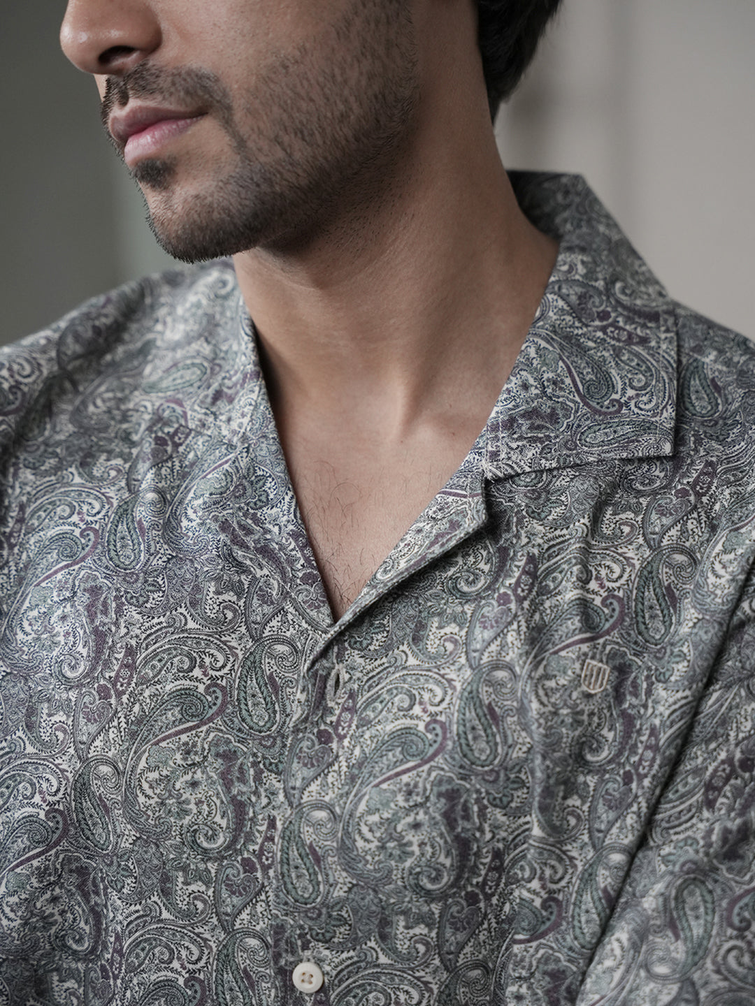 Light Brown Printed Casual Shirt