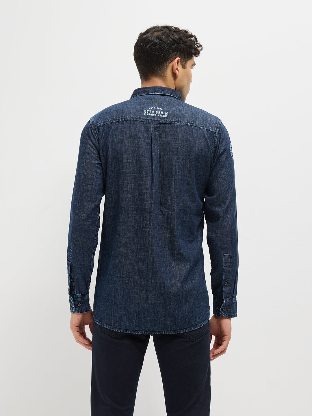 Blue Denim Plain Shirt