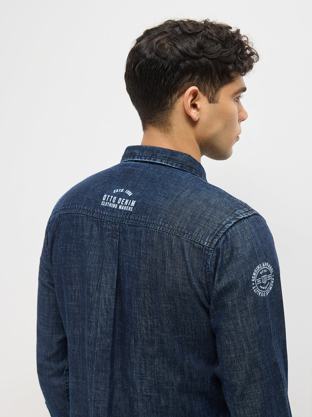 Blue Denim Plain Shirt