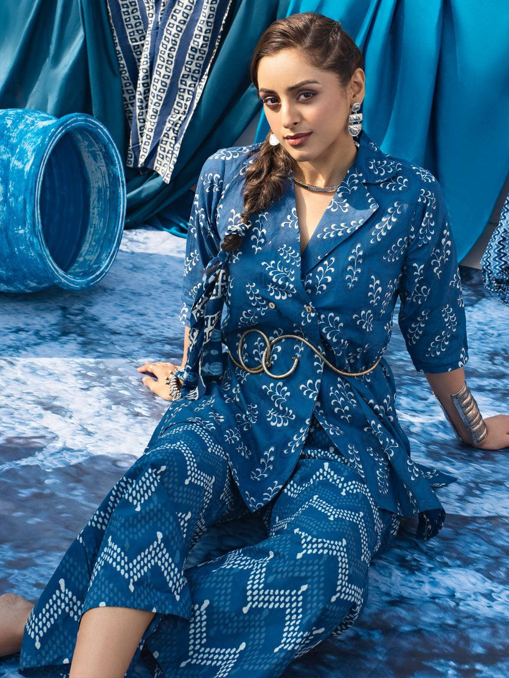 Indigo Printed Cotton Co-Ord sets