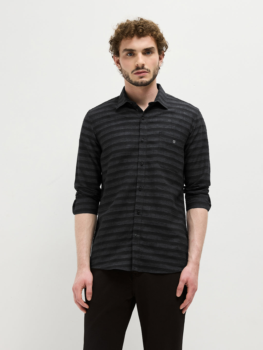 Black Stripes Casual Shirt