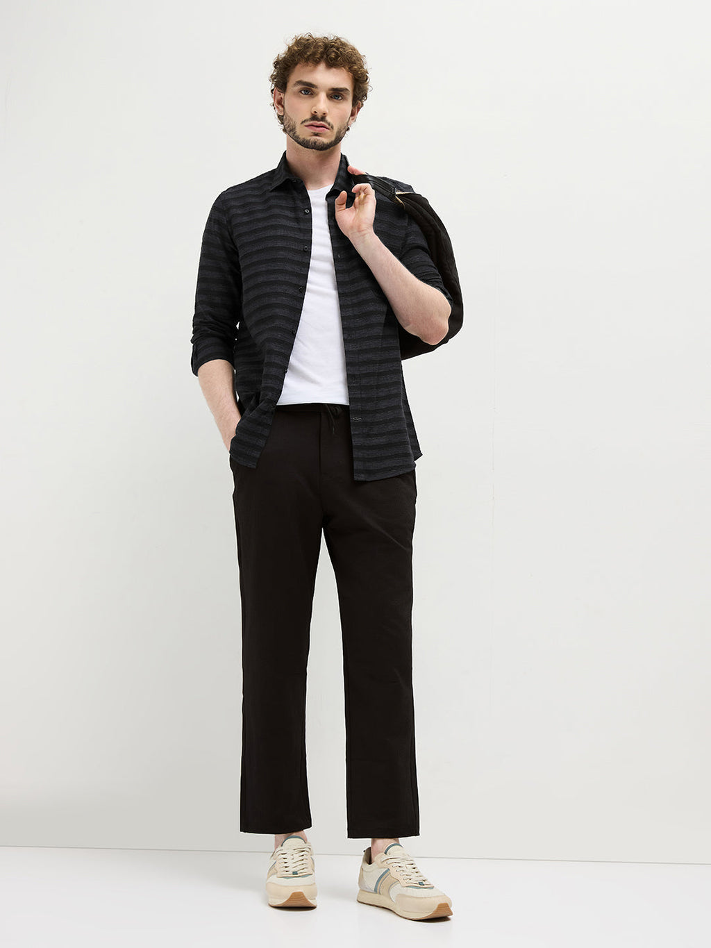 Black Stripes Casual Shirt