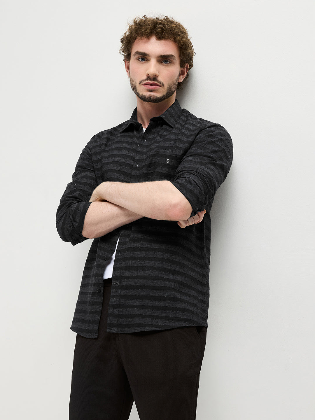 Black Stripes Casual Shirt