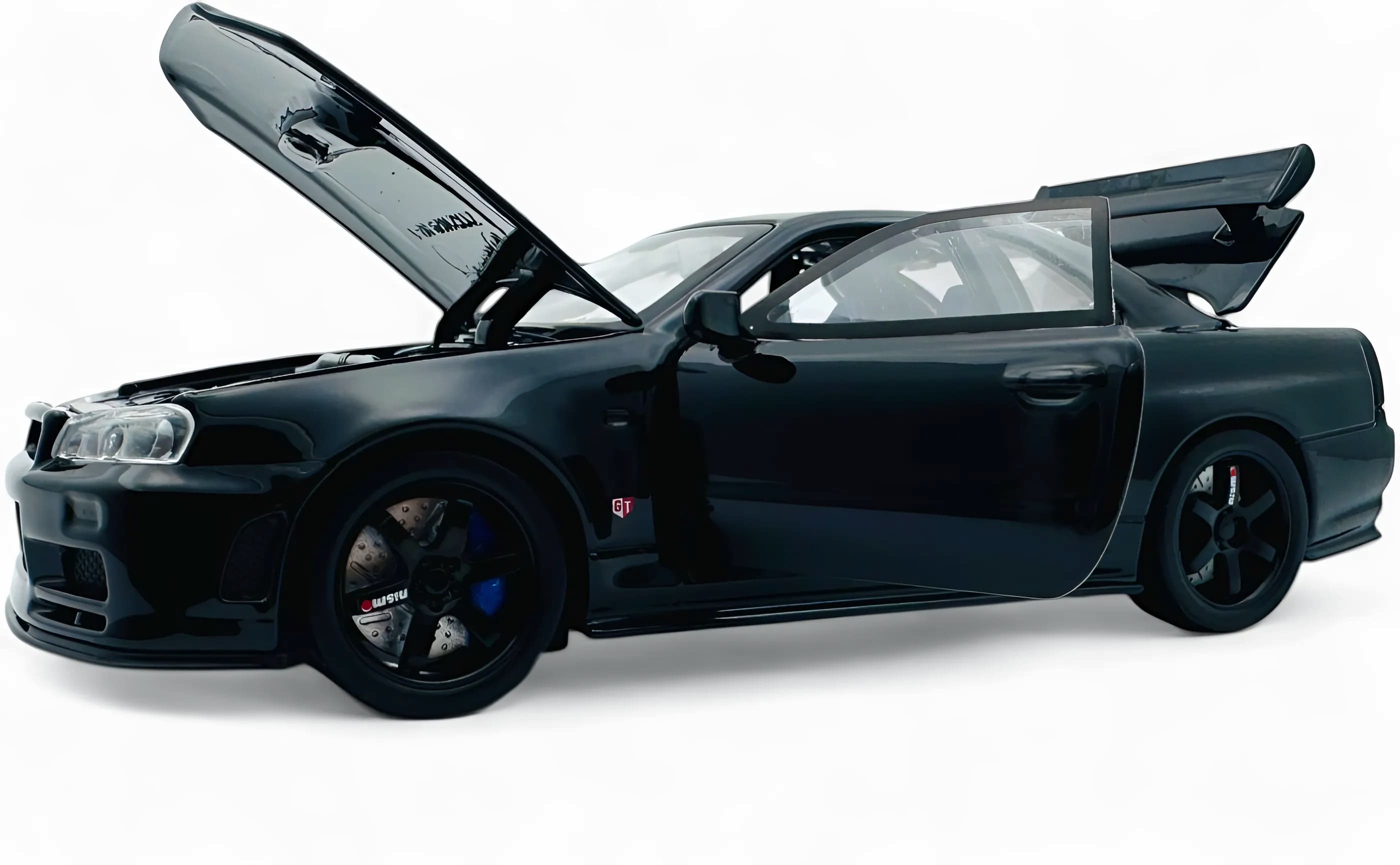 Nissan Skyline R34 GT-R 1:24 diecast scale model car collectible - Multicolor