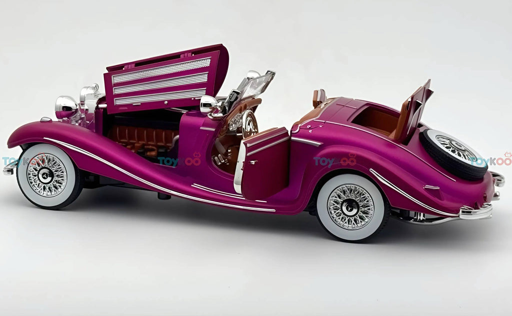 1936 Mercedes Benz 500K 1:24 Roadster diecast scale model car collectible | Assorted Colors