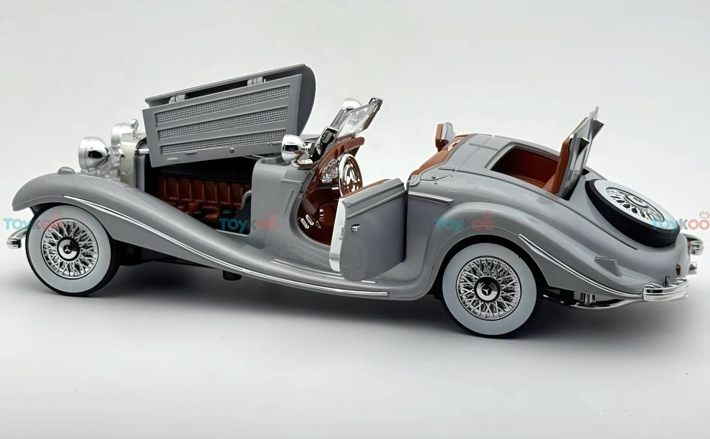 1936 Mercedes-Benz 500K 1:18 roadster  diecast scale model car - Big Size