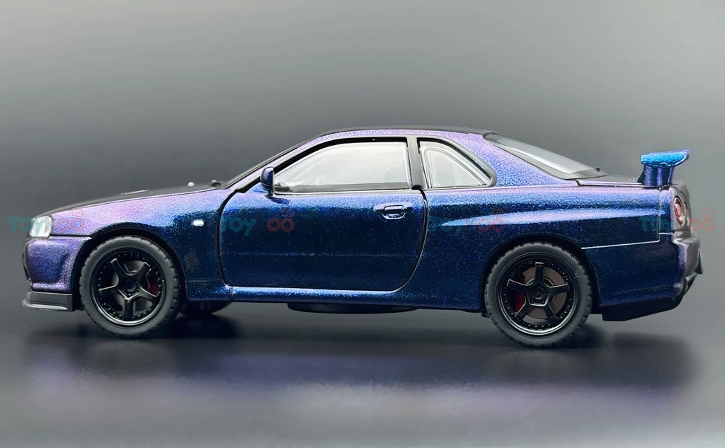 Nissan Skyline GT-R R34 Super Model 1:18 diecast scale model car miniature - Big Size
