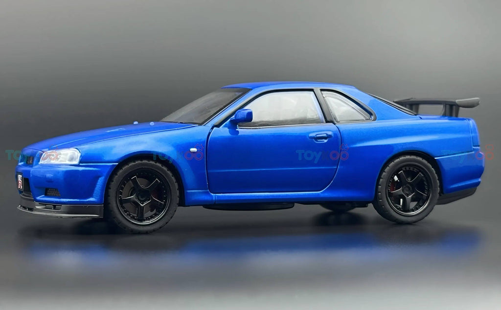 Nissan Skyline GT-R R34 Super Model 1:18 diecast scale model car miniature - Big Size