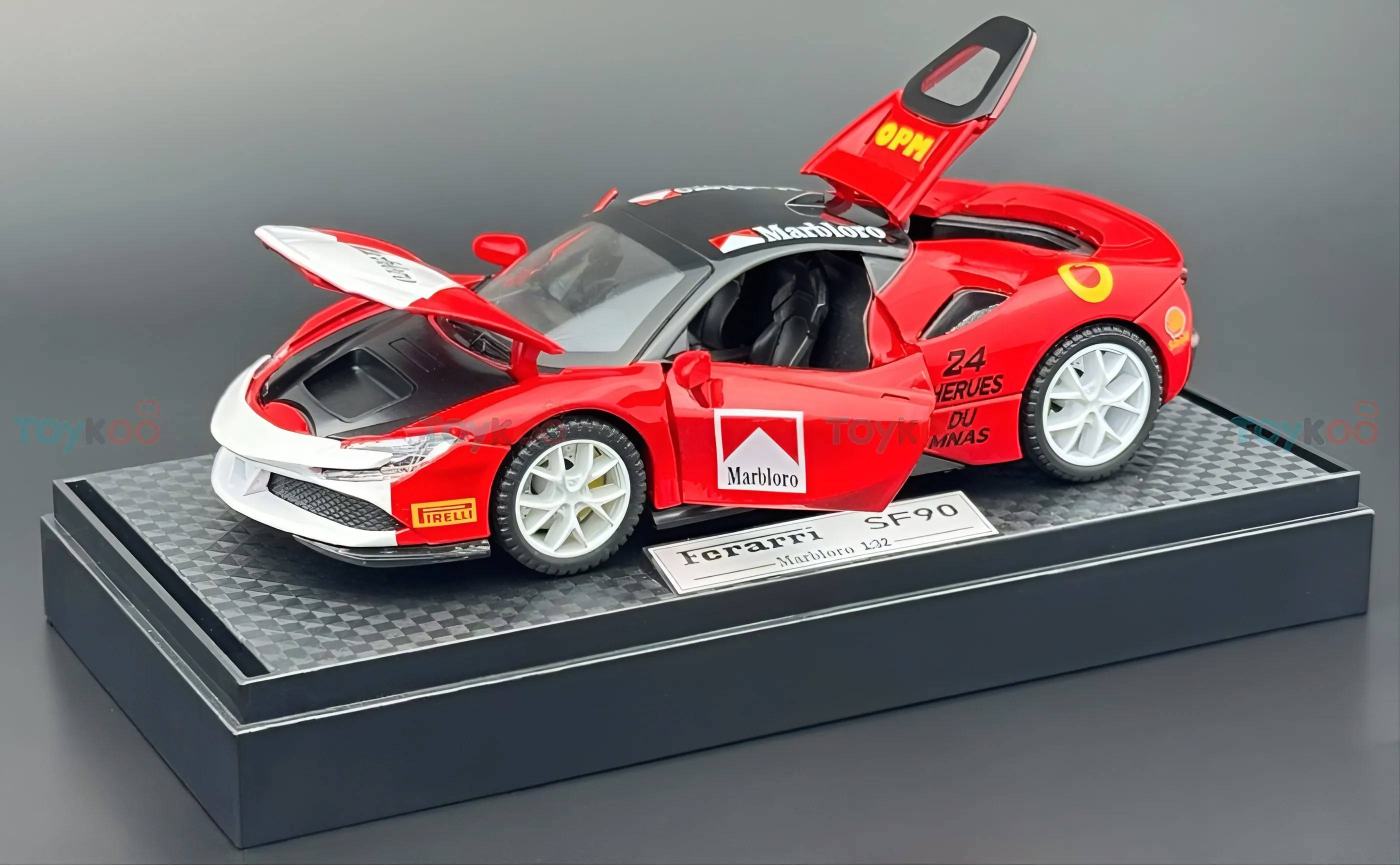 Ferrari SF90 Marlboro Race 1:24  diecast scale model car miniature