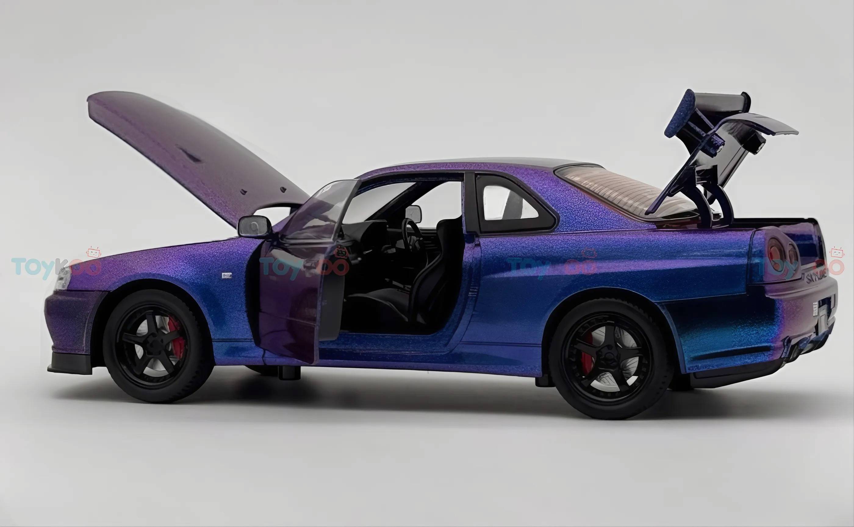 Nissan Skyline GT-R R34 Super Model 1:18 diecast scale model car miniature - Big Size