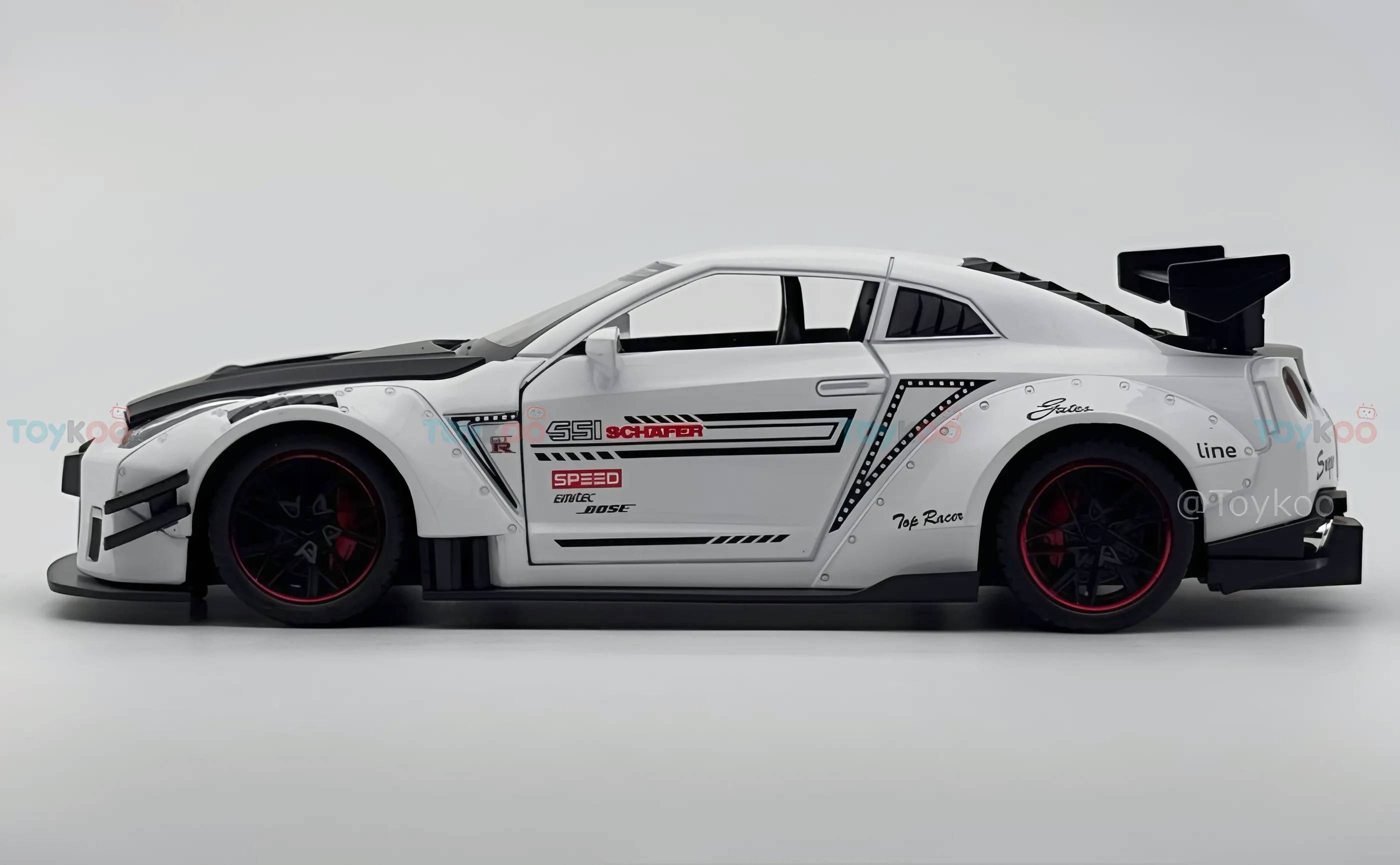 Nissan GTR-R R35 Schafer 1:18 diecast scale model miniature car - Big Size | Assorted Colors