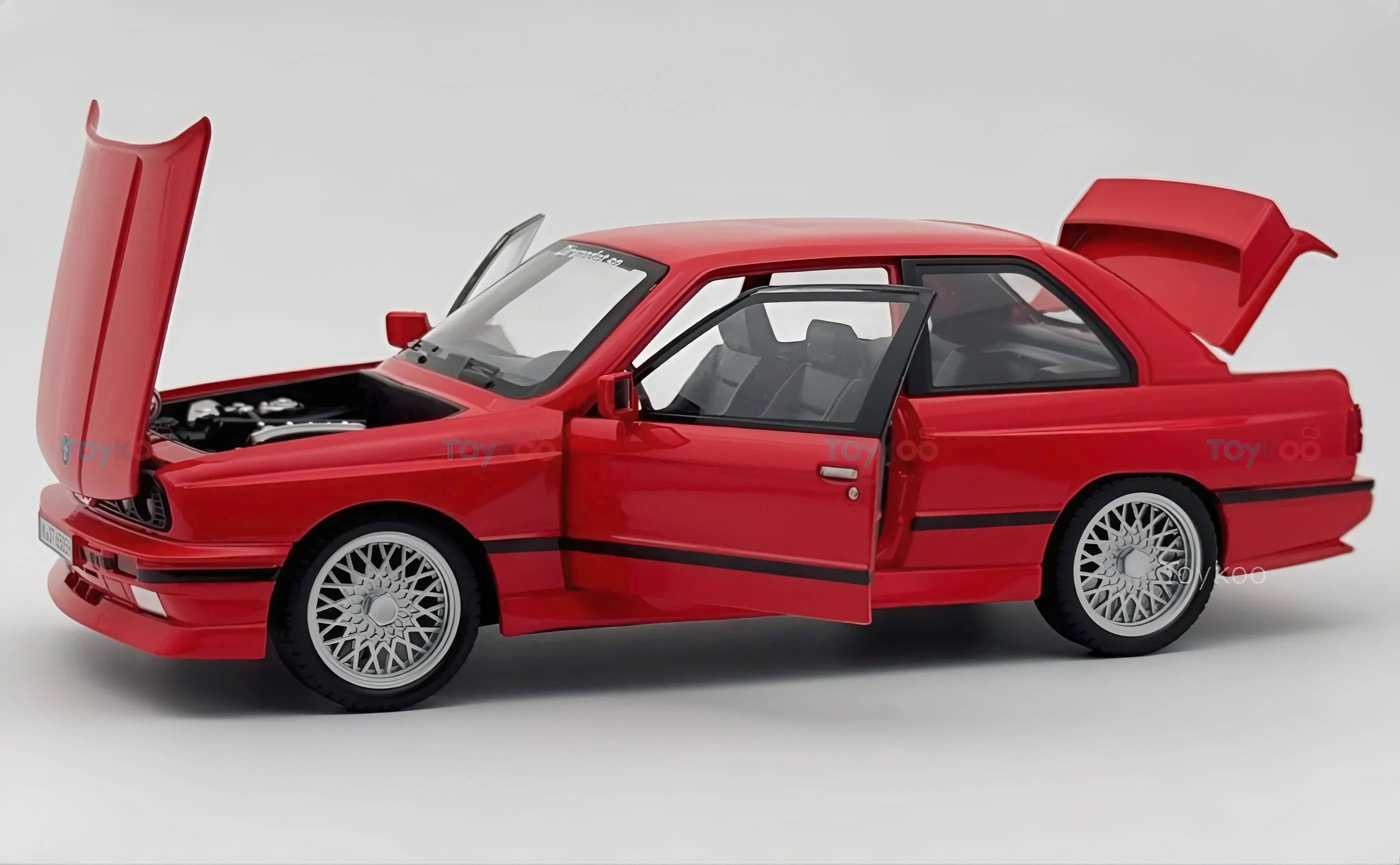 1988 BMW 3 Series M3 E30 1:18 diecast Scale Model car - Big Size